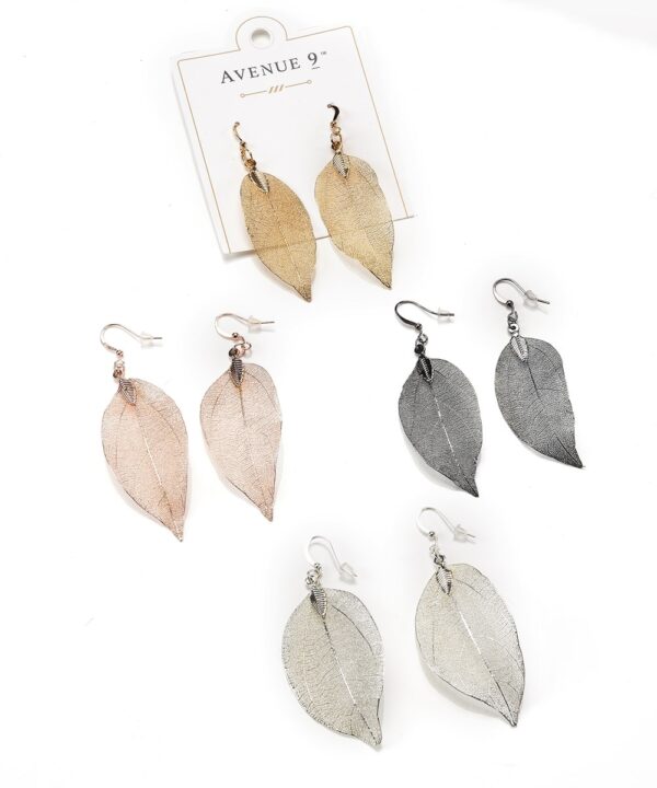 Alloy Leaf Earrings