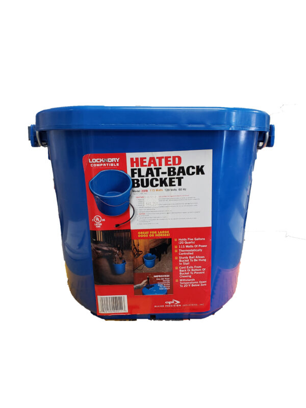 Heated Flat-back Bucket